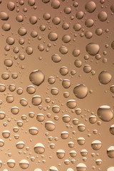 macro shot of liquid droplets with reflection. color background with water drops texture. gradient color