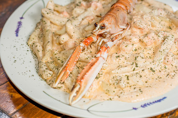 Shrimp pasta