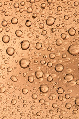 macro shot of liquid droplets with reflection. color background with water drops texture. gradient color