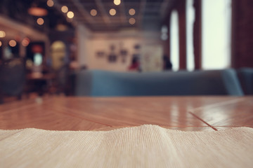 table restaurant abstract blurred background