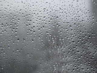 Rain Drops On Window