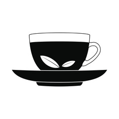 A cup of tea icon, simple style 