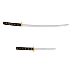 Tanto and katana sword