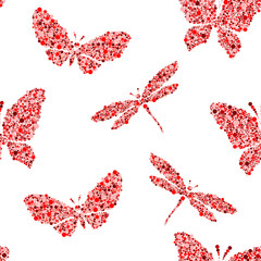   butterfly  seamless pattern background