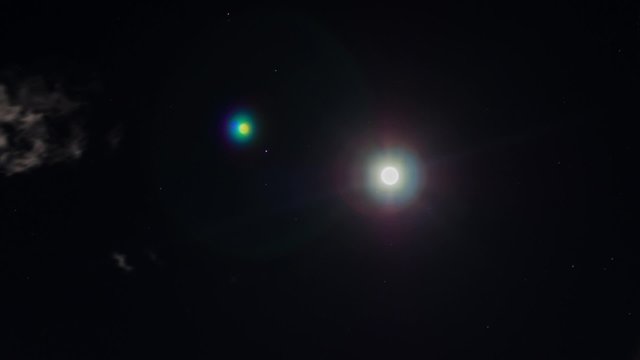 mond und wolken in der nacht zeitraffer
