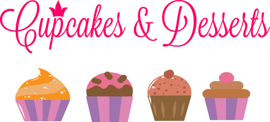 Капкейк, кекс, пирожное, сладкое выпечка