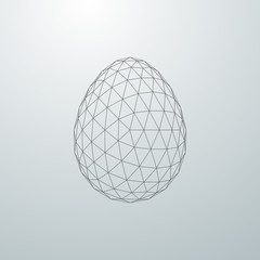 Easter egg 3D shape