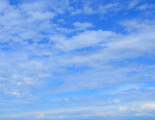 Background of blue sky