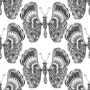 stylized brown Butterfly