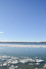 frozen St.Lawrence River