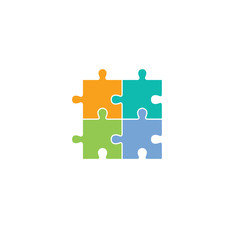 puzzle theme logotype
