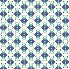 Seamless pattern in teal colors