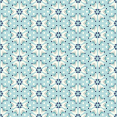 Seamless pattern in teal colors