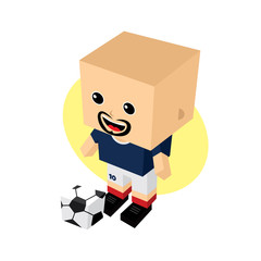cartoon soccer player