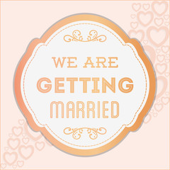 Happy wedding design