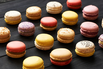 French delicious dessert macaroons