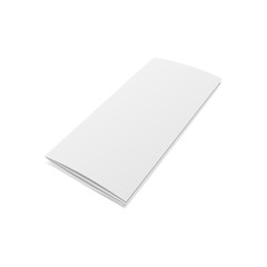 Blank folded realistic Brochure Template