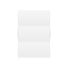 Triple fold realistic blank a4 Paper Sheet