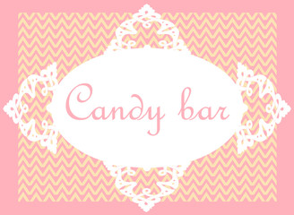 Candy bar card