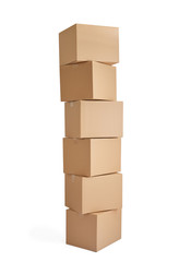 box package delivery cardboard carton stack