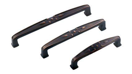 brass door handle for furniture on a white background