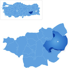Map of Diyarbakir - Silvan is pulled out