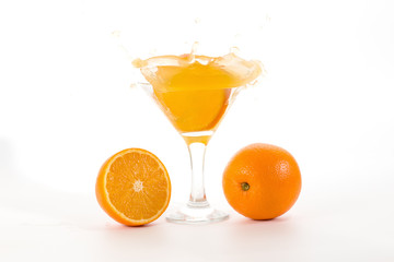 orange isolated on white background