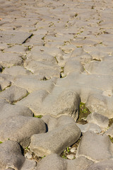 ancient stoned road in Pompeii, Naples