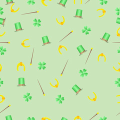 St. Patricks day background with clover