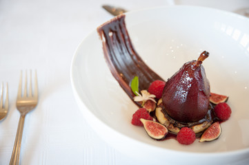 poached pears