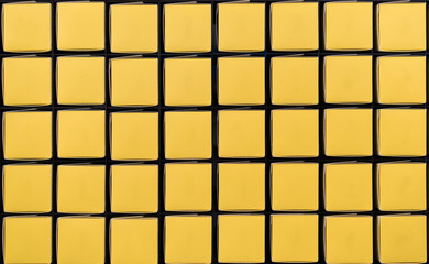 Yellow square boxes in grid pattern with copy space