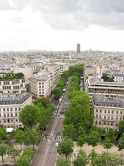 Naklejka premium Spectacular panorama of Paris, France