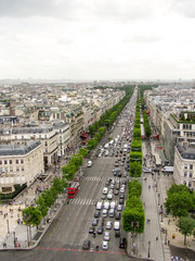 Spectacular panorama of Paris, France