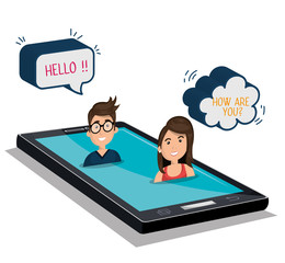 mobile chat design 