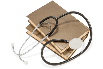 Book and stethoscope