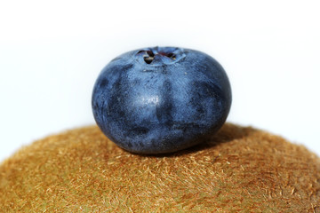 Blaubeere und Kiwi