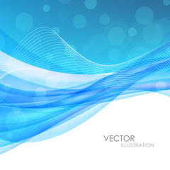 Abstract blue backgroundt. Vector Illustration