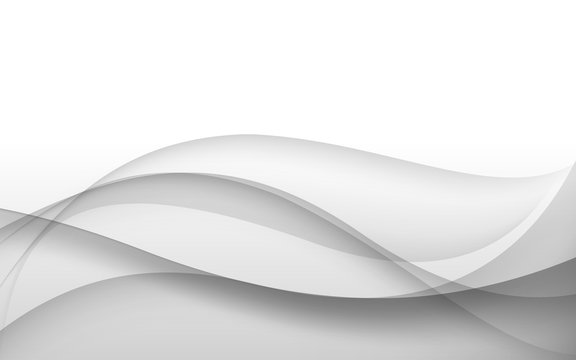 Abstract gray background with wave. Vector illustration