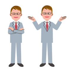 男性　表情　ビジネス