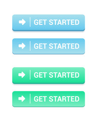 Fototapeta premium Get Started Buttons