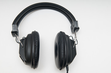 Obraz na płótnie Canvas black headphones