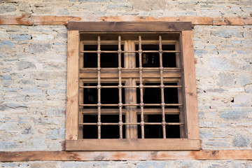 Traditional house window in Bulgaria