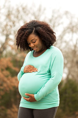 African American Pregnant Woman
