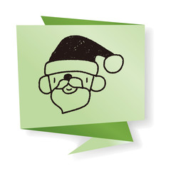 Santa Claus doodle drawing
