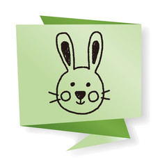 animal rabbit doodle drawing