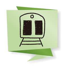 train doodle drawing