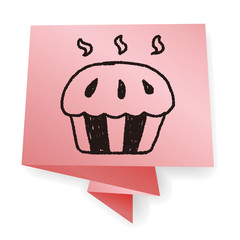 cupcake doodle drawing