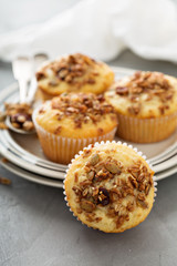 Homemade granola muffins for breakfast