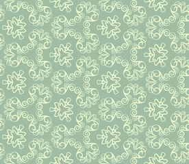 Abstract curly seamless pattern