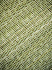 Abstract background of reed mat pattern Thai traditional handicraft.
